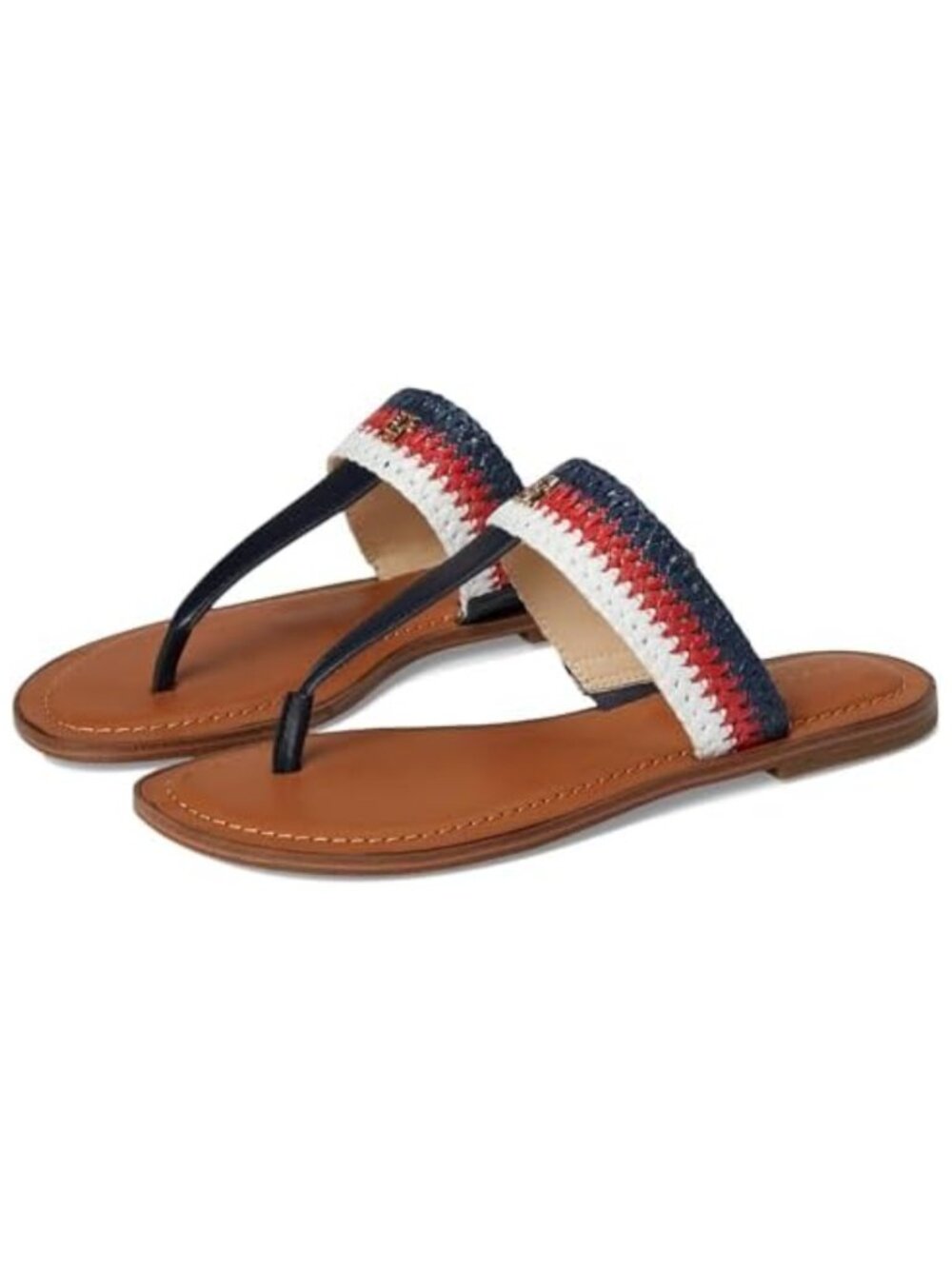 Tommy Hilfiger Gojia T-Strap Flip Flow Sandals Dark Blue - 7.5M